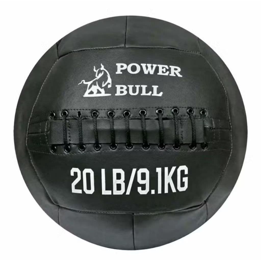 Wall Ball 9,1kg – Medicine Ball de Peso em Couro Eco para Treino Funcional e Cross fit