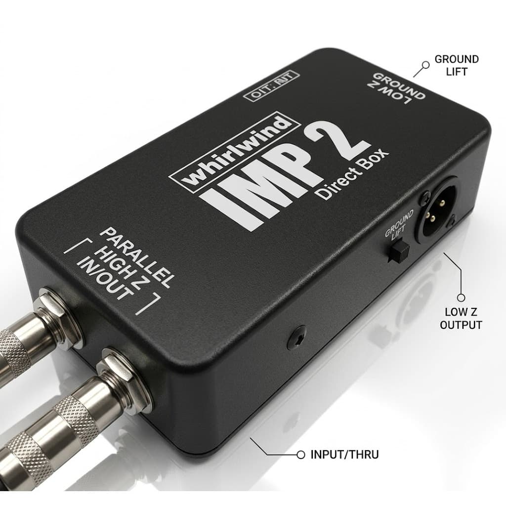 Direct Box Passivo Whirlwind IMP 2 Profissional Original