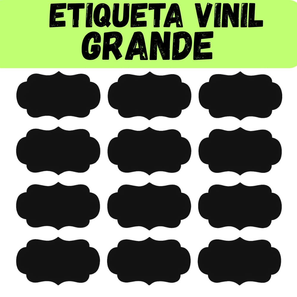 Etiqueta Adesiva Lousa Preto Fosco + Caneta Giz Liquido Branca Potes Organizador