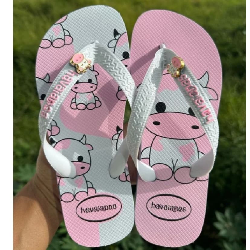 Chinelo Feminino Adulto Rosa Confortável Antiderrapante Leve Estampado Casual Praia Dia a Dia
