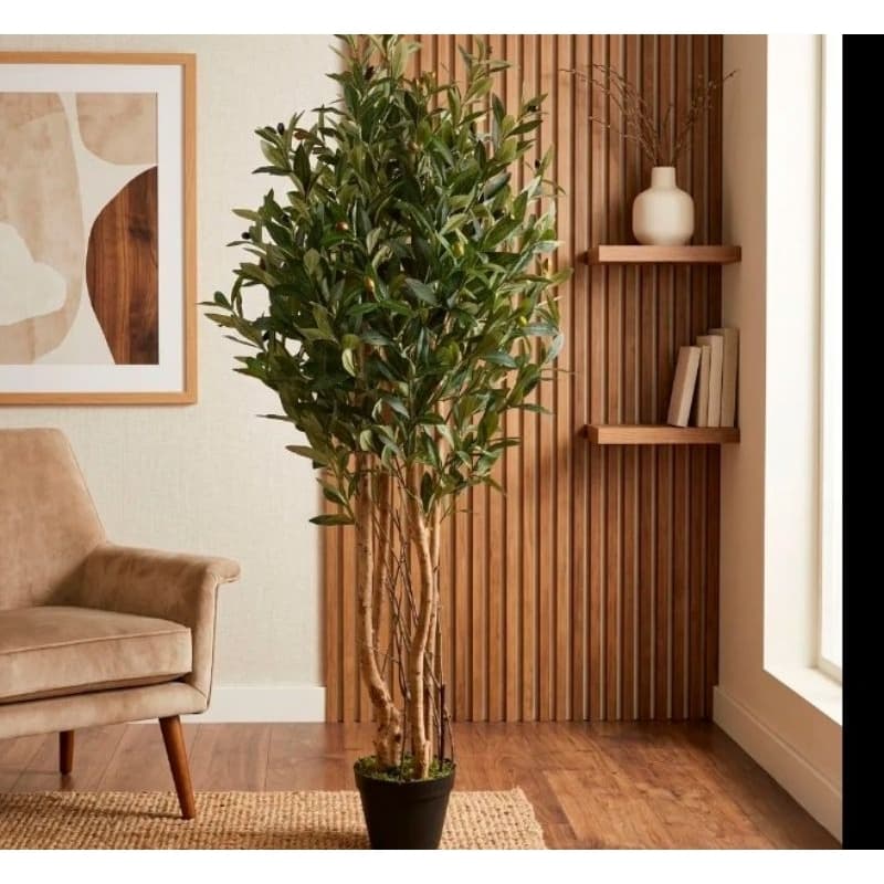 planta oliveira artificial 1.50mts 4 hastes o vaso não acompanha