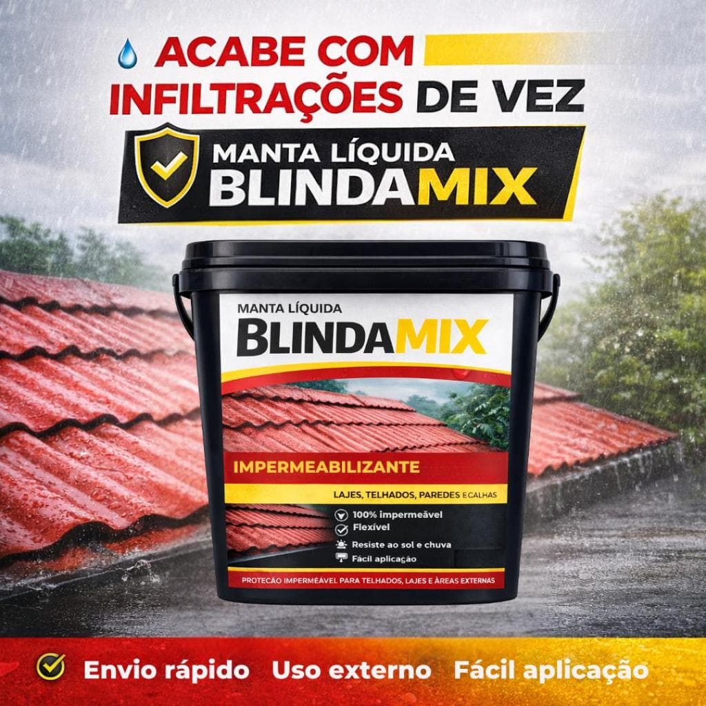 Tinta Borracha Líquida 18L Anti Infiltração Telhado Laje Parede Interno e Externo