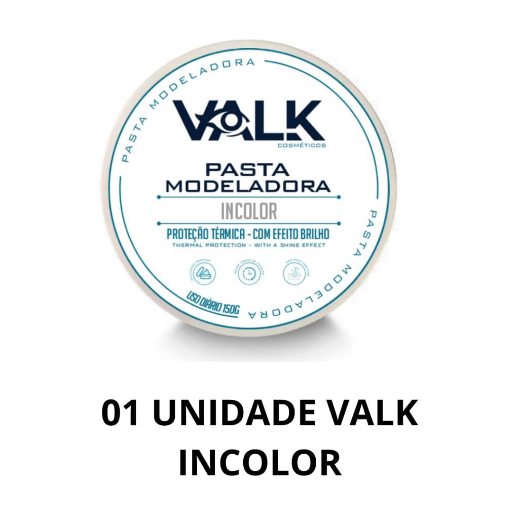 01x Pomada Modeladora Valk Varios Modelos 150g Revenda Barbearia Atacado