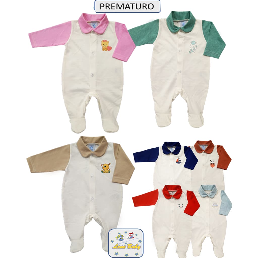 Macacão Bebê Prematuro e Boneca Reborn Bicolor  LENE BABY