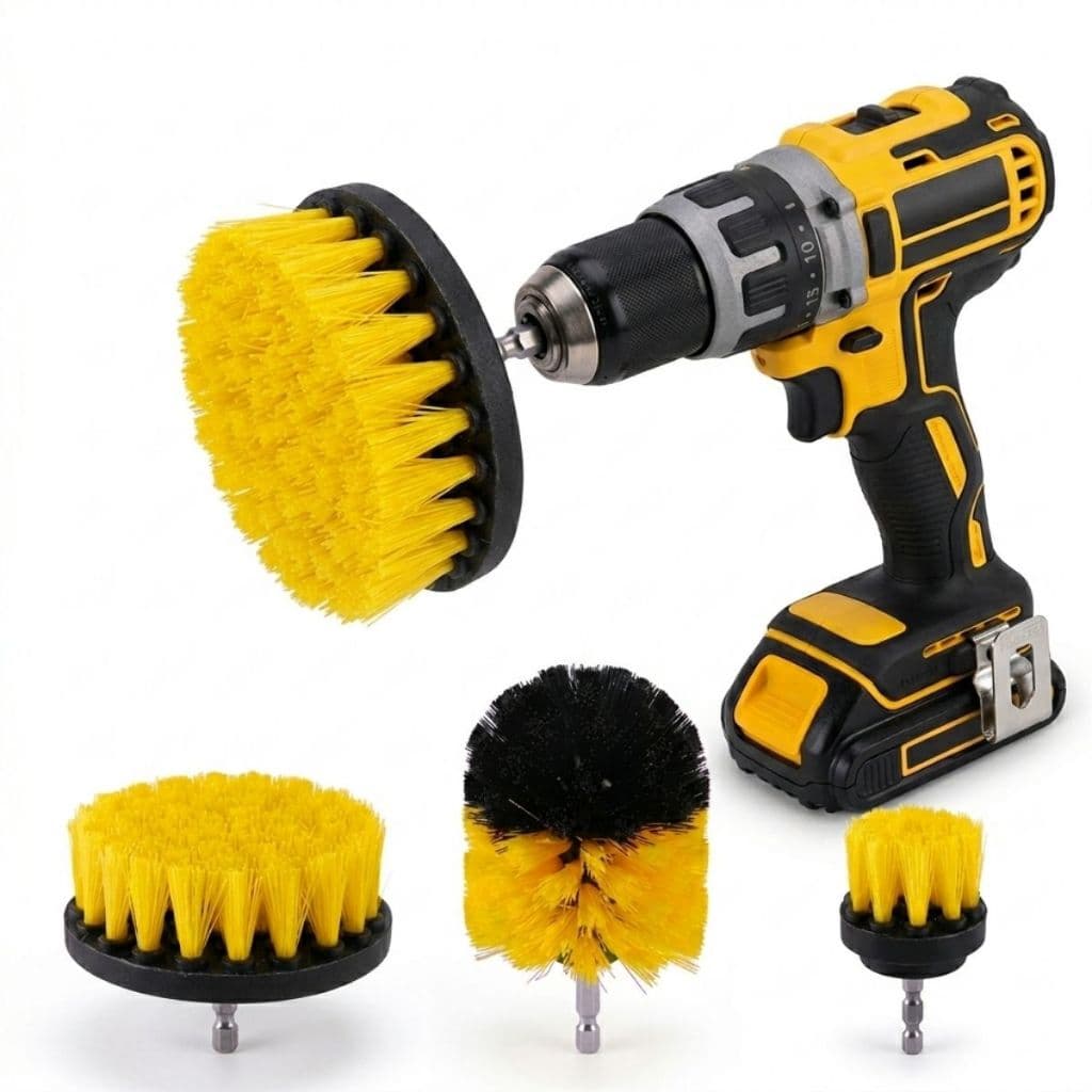 Kit Escovas Limpeza Furadeira 3/4/5 Pçs Limpeza Pesada Escova Rotativa Para Parafusadeira Furadeira