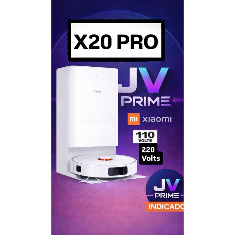 Robo Aspirador X20Pro - Varre, Aspira, Esfrega - Dock Lava e Seca - 110v/220V - Produto Novo - A Pronta Entrega Lacrado