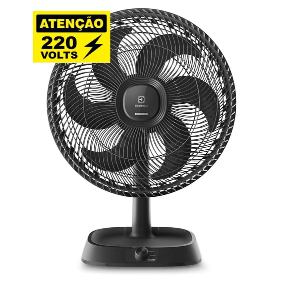 Ventilador de Mesa Electrolux EFD40 220v DuoForce Air+ 40cm 126W 6 Pás Grafite 2 anos de Garantia