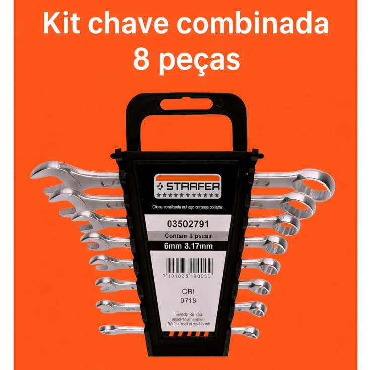 Jogo de Chave 6 a 17 Combinada Starfer