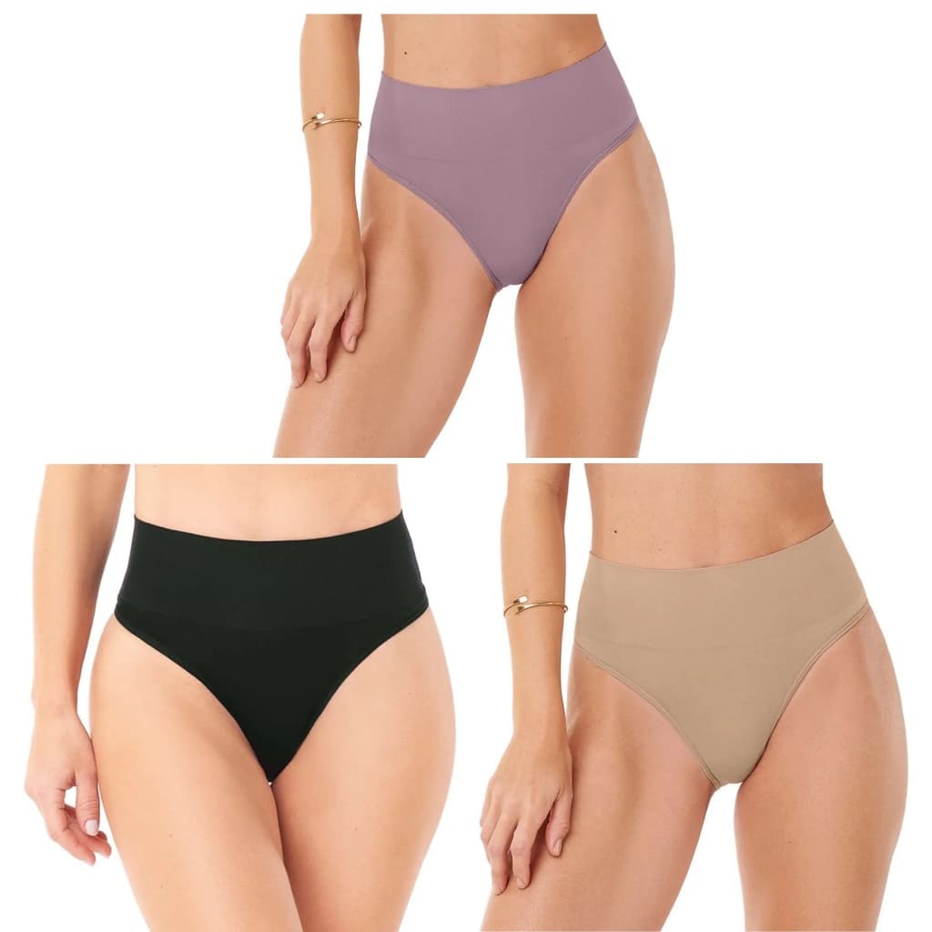 Kit 3 Calcinhas Pós Parto Zee Rucci Zr0201-025 Comprime a Barriga Cós Duplo Alto Conforto