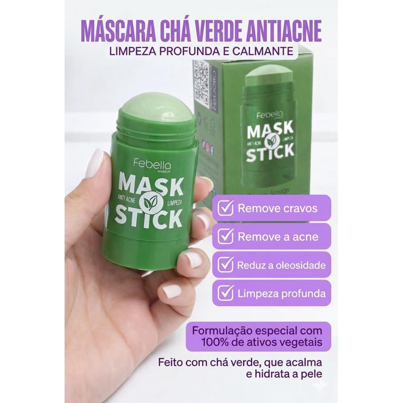 Stick Antiacne de Limpeza com Chá Verde