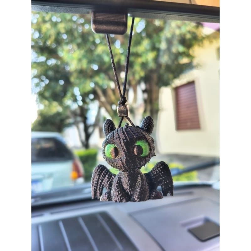 Aromatizador Veicular (Dragão Preto) Difusor Carro, Cheirinho Reutilizável, Decoração Carro Ambiente
