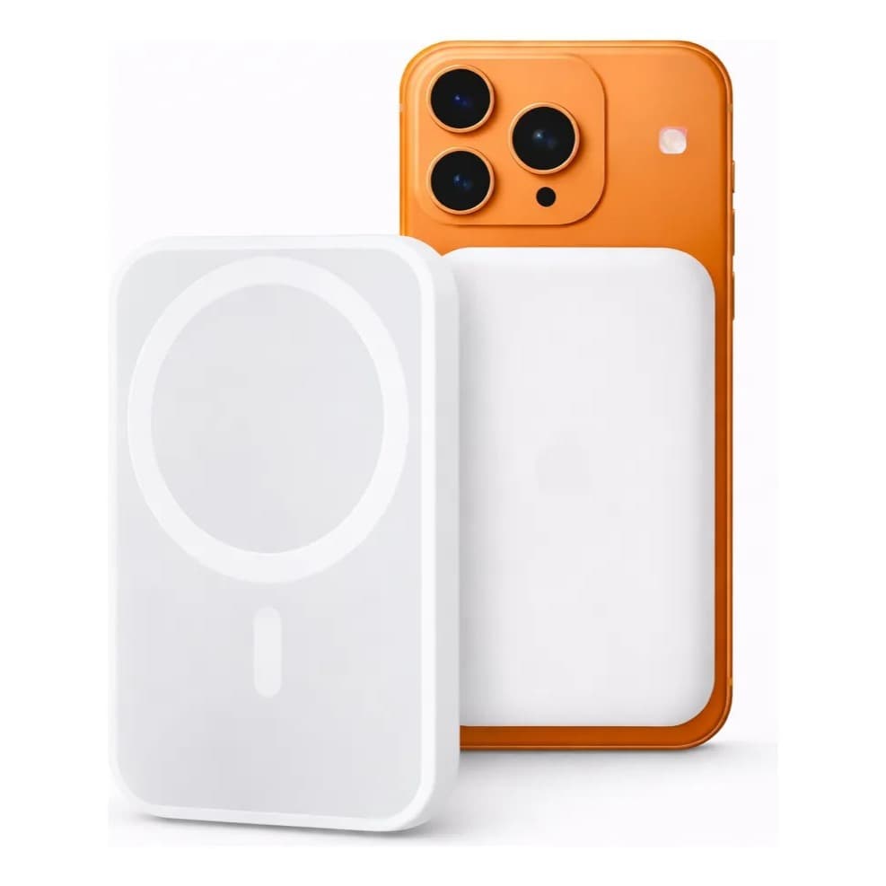 Carregador Por Indução 5000mah Magnético Para Iphone