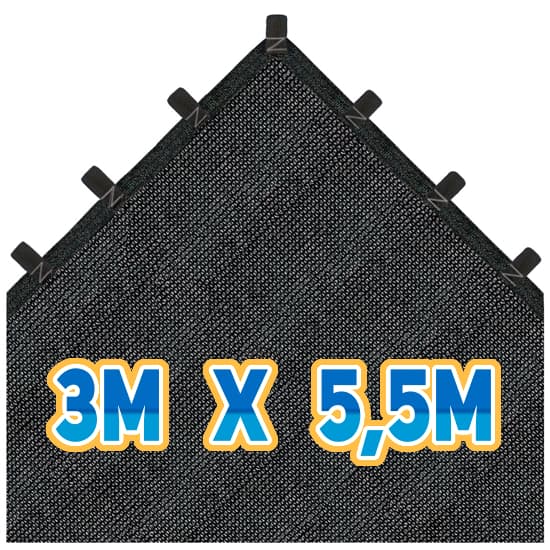 Tela Sombretela 80% 3x5,5 Sombrite Toldo Garagem Jardim Plantas Horta Piscina Proteção Solar
