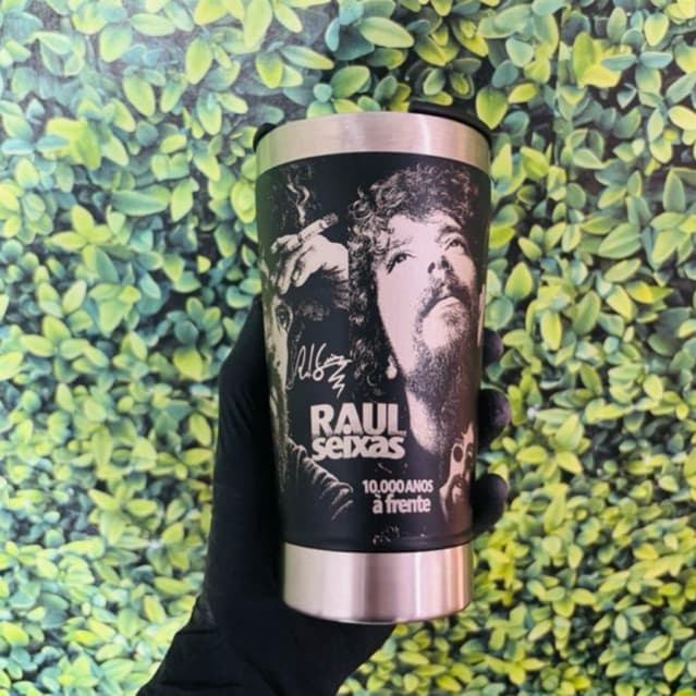 Copo Térmico Personalizado do Raul Seixas Gravação a Laser 360º
