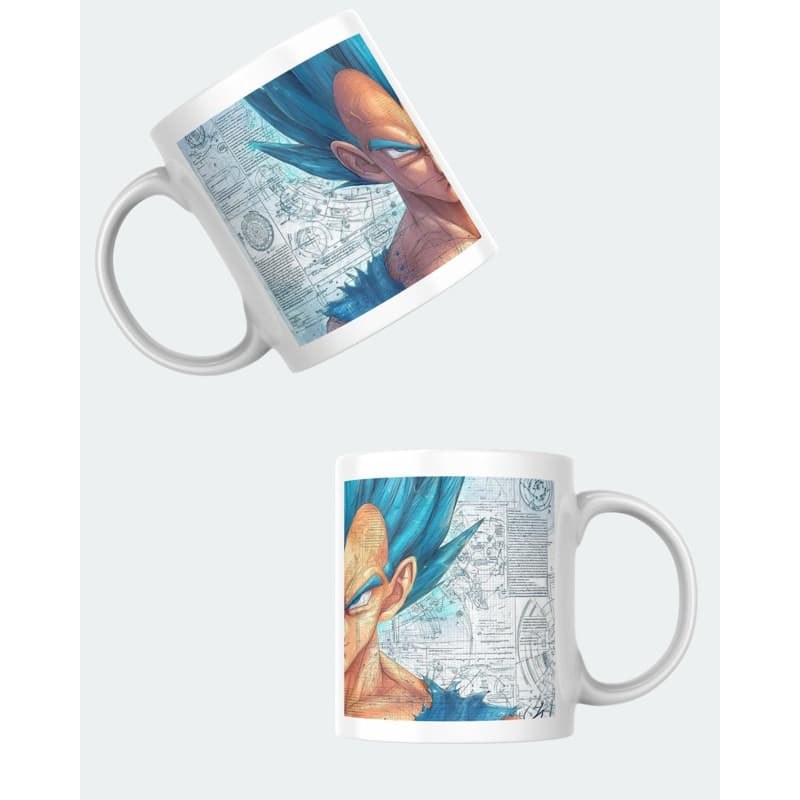 Caneca Anime inspiração Vegeta Draagon Baall Presente Geek para Fãs de Anime Otaku