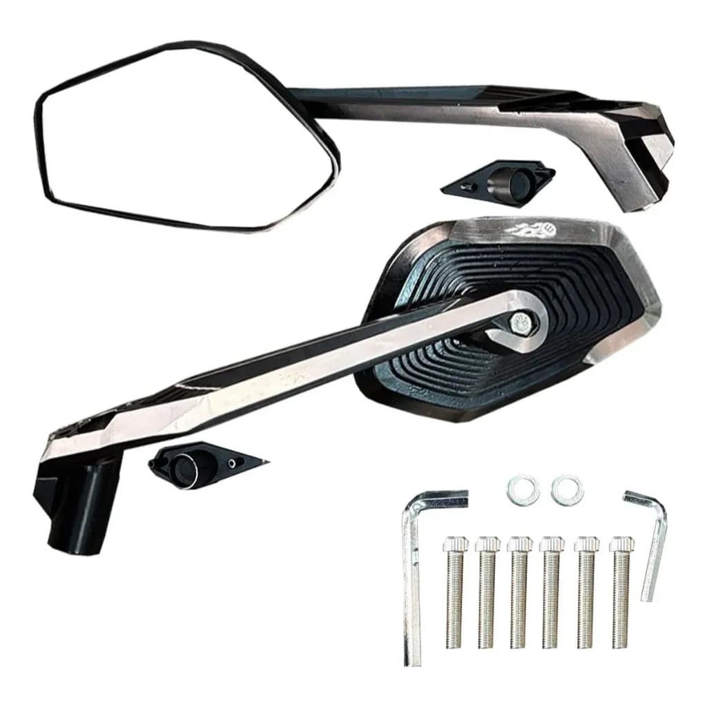 Espelho Retrovisor Mod Bmw Gs R1300 1250 Rosca Honda Yamaha