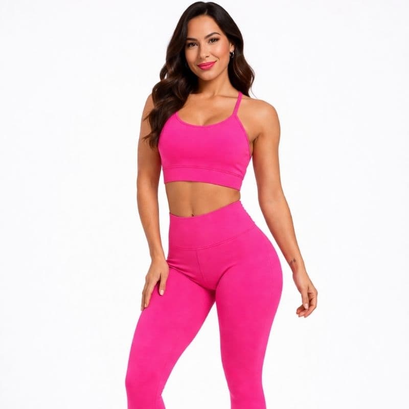 Conjunto Legging e Top Alcinha Suplex Fitness Treino Academia