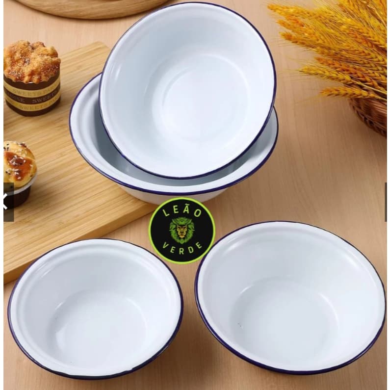 Bacia Esmaltada Ágata Branca  28/2,0l ou 30/3,8l