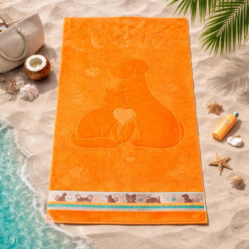 Toalha de Praia Aveludada Estampada Alta Absorção Secagem Rápida