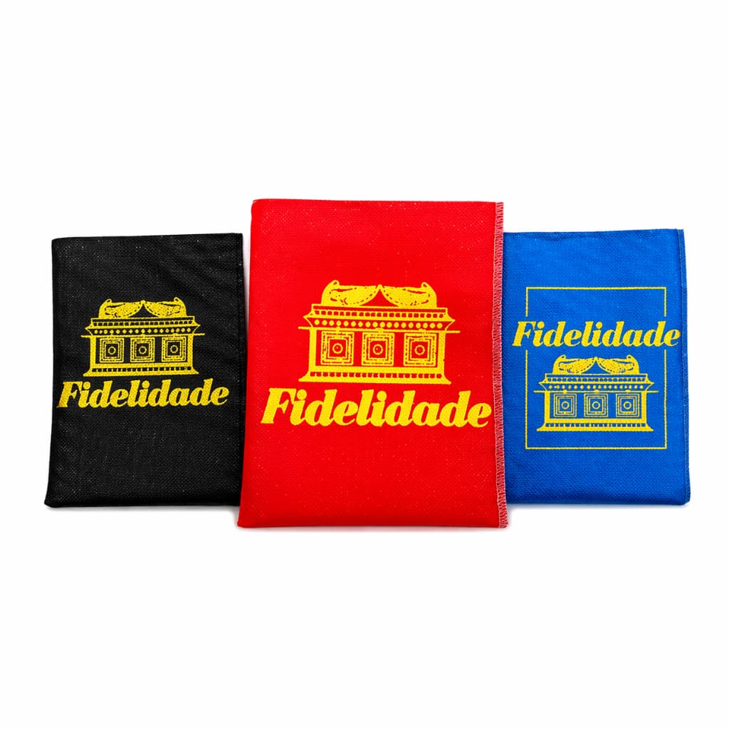 Saquitel TNT - Fidelidade Arca - 16x13cm Bordado Overloque