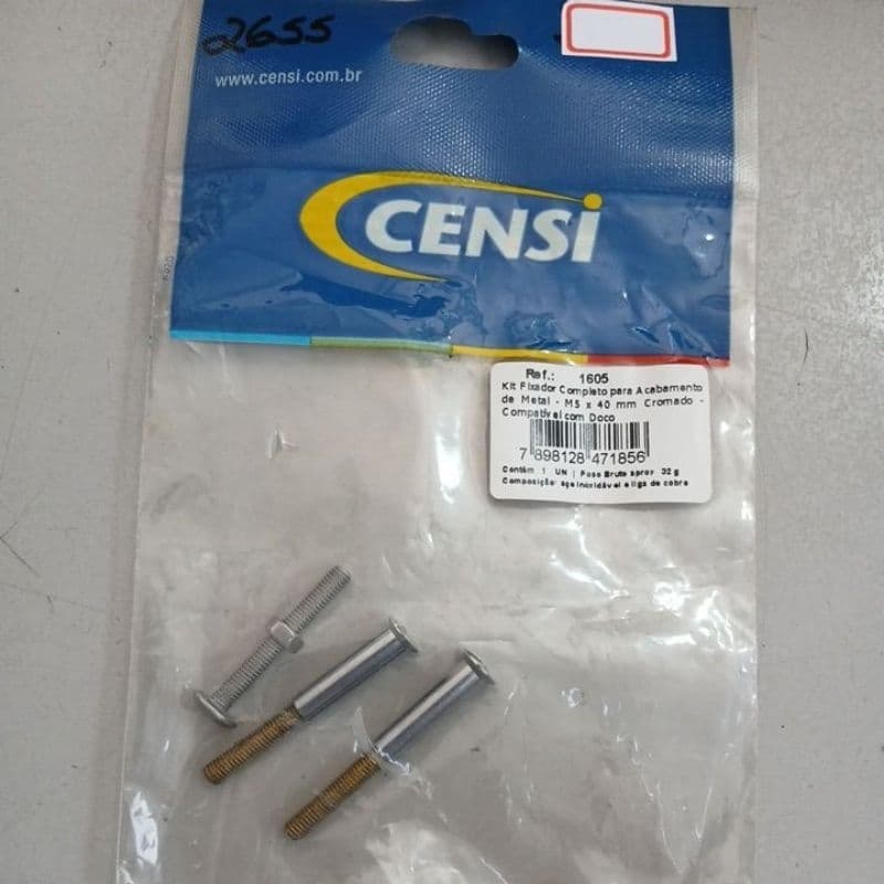 Censi kit fixador completo para acabamento de metal docol