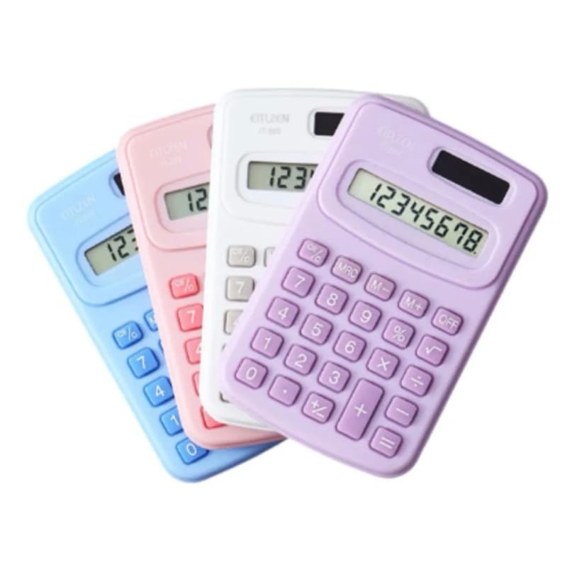Mini Calculadora Portátil com Display LCD de 8 Dígitos