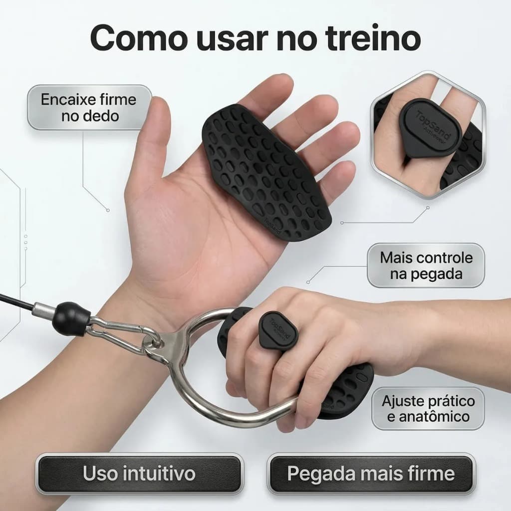 Luva Grip De Academia Protetor De Pegada Halteres Barra