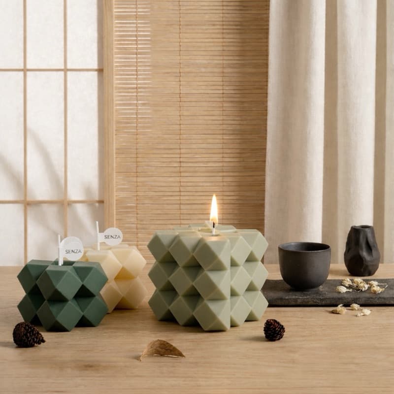 Vela Aromática Artesanal Premium | Kit 3 Velas | Cera Vegetal | Presente Decorativo