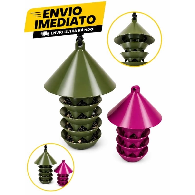 comedouro pássaro universal alimentador