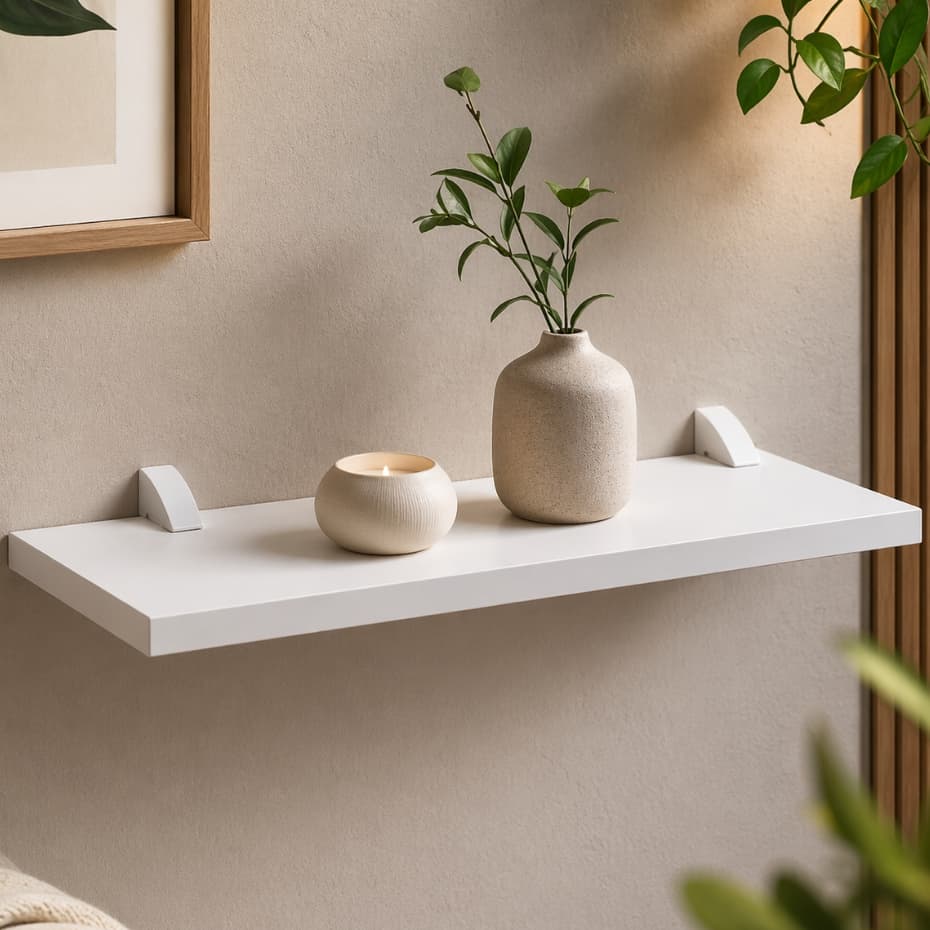 Kit Completo Prateleira Mdf 15mm Branco 40x20cm ou 30x20cm Suporte Organizador Decoração Casa