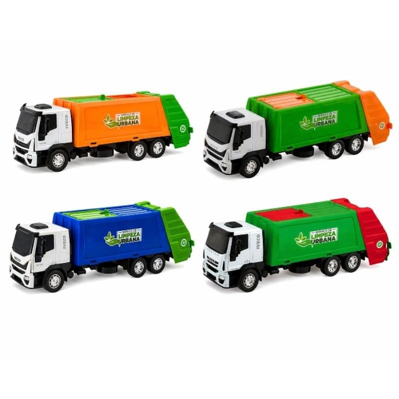 🚛 Caminhão de Lixo / Coleta Iveco – Serviço de Limpeza Urbana – Brinquedo Infantil