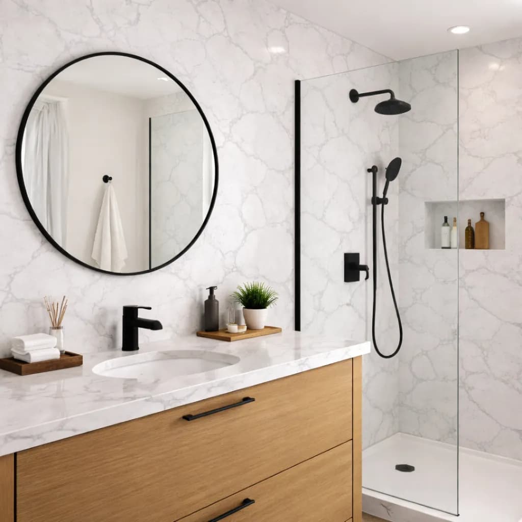 Papel de Parede 6m Marmorizado Marmore Adesivo Autocolante Lavável Decoração Casa