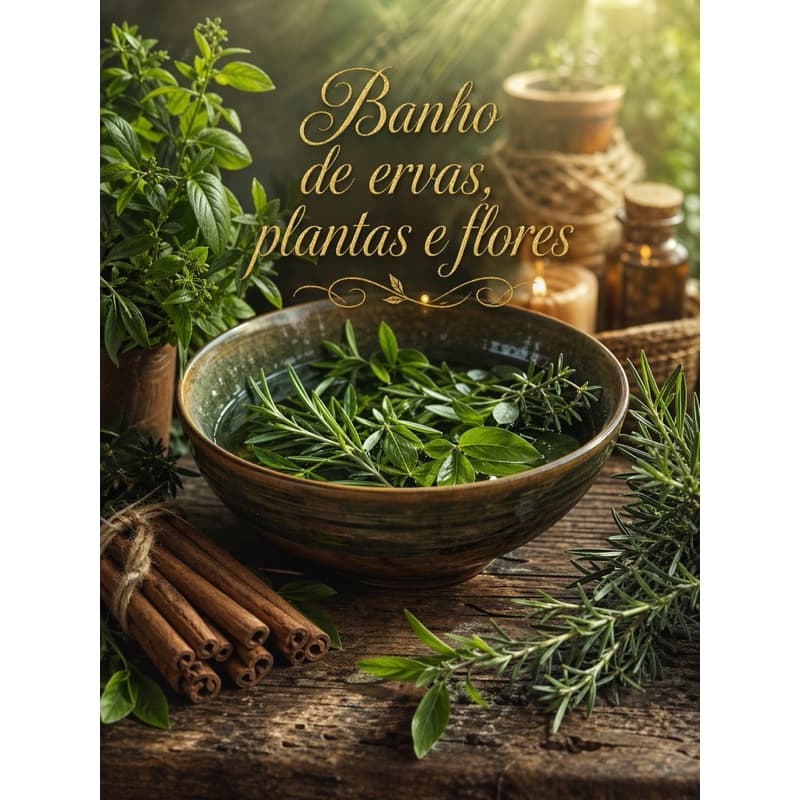 Banhos de Ervas, Plantas e Flores: Seu Guia Completo para Limpeza, Proteção, Prosperidade e Amor - Com Ilustrações