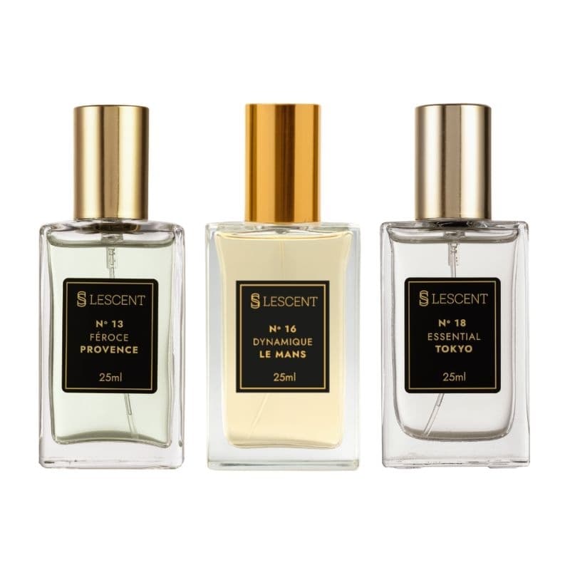 Kit Trilogia Intensa Masculina Nº 13 + Nº 18 + Nº 16 | 25ml – Perfumes Inspirados Importados
