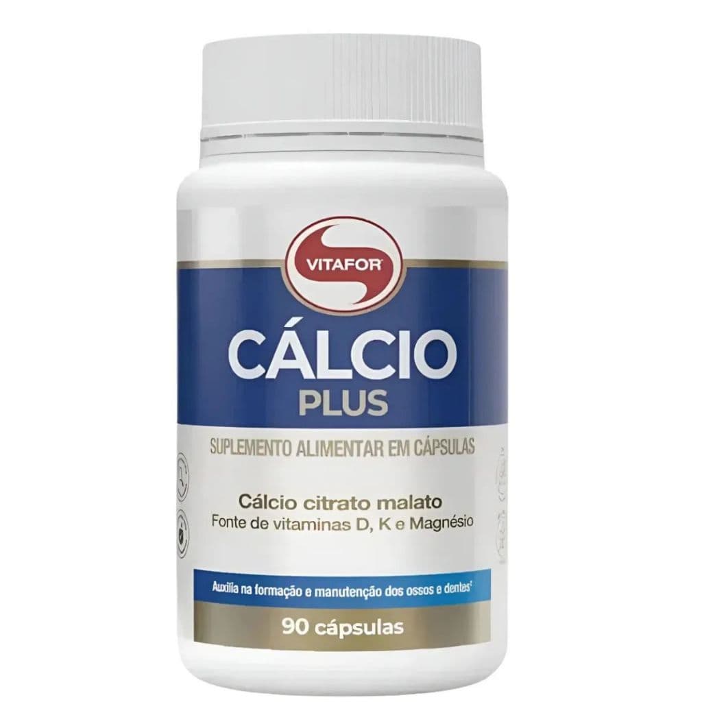 Cálcio Plus Vitafor Com Vitaminas D, K E Magnésio (90 Cps) Neutro