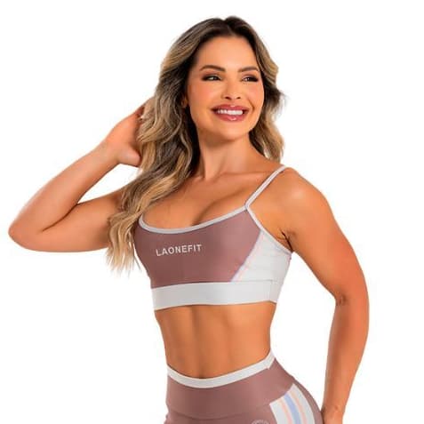 Top Feminino de Academia Alta Sustentação com Forro Duplo Zero Transparência RARA - LAONEFIT