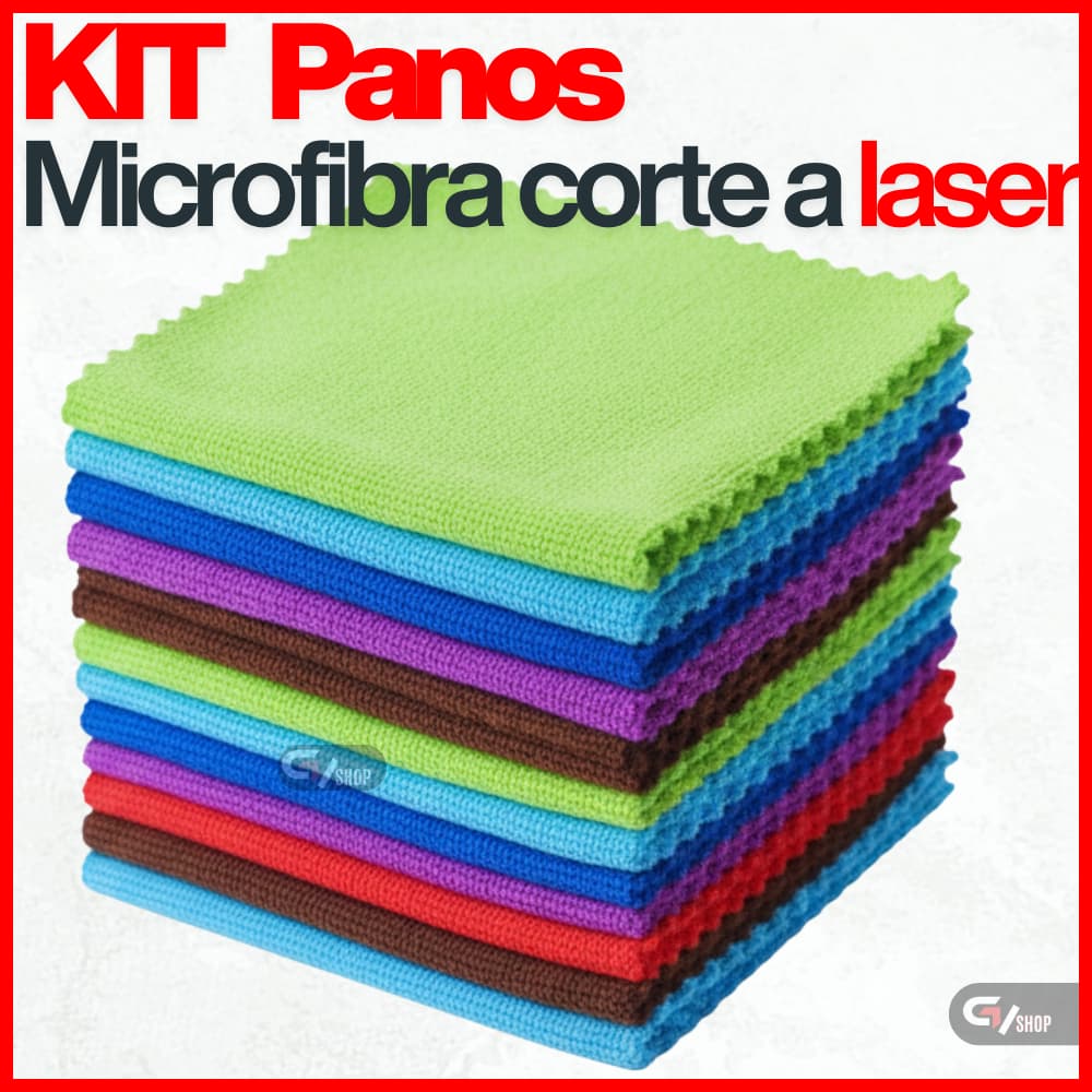 Kit Panos De Limpeza Microfibra alta absorção Multiuso cozinha carro casa vidros