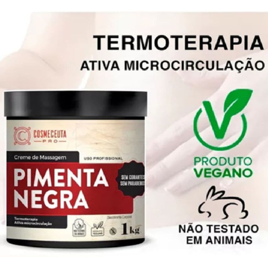 Cosmeceuta Creme Massagem Pimenta 1kg Estética Saúde