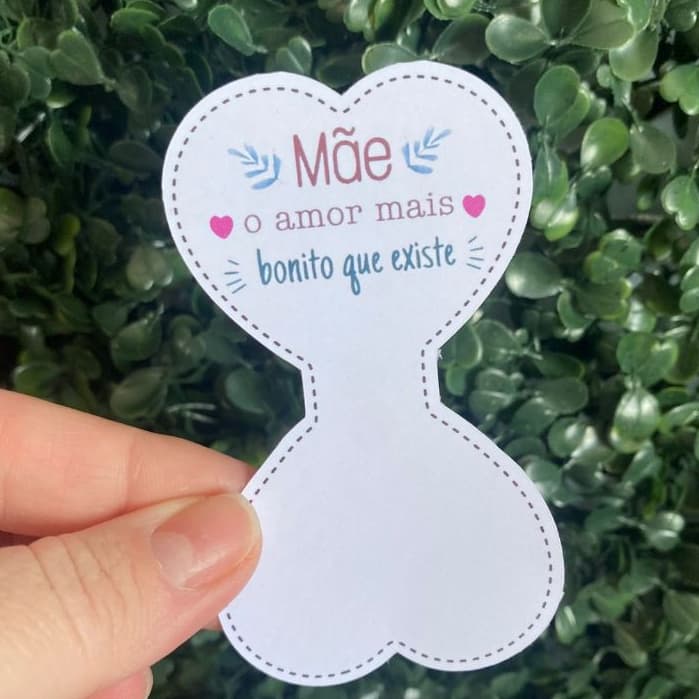 Tag xuxinha rabico de cabelo Mimo para Cliente Dia das Mães