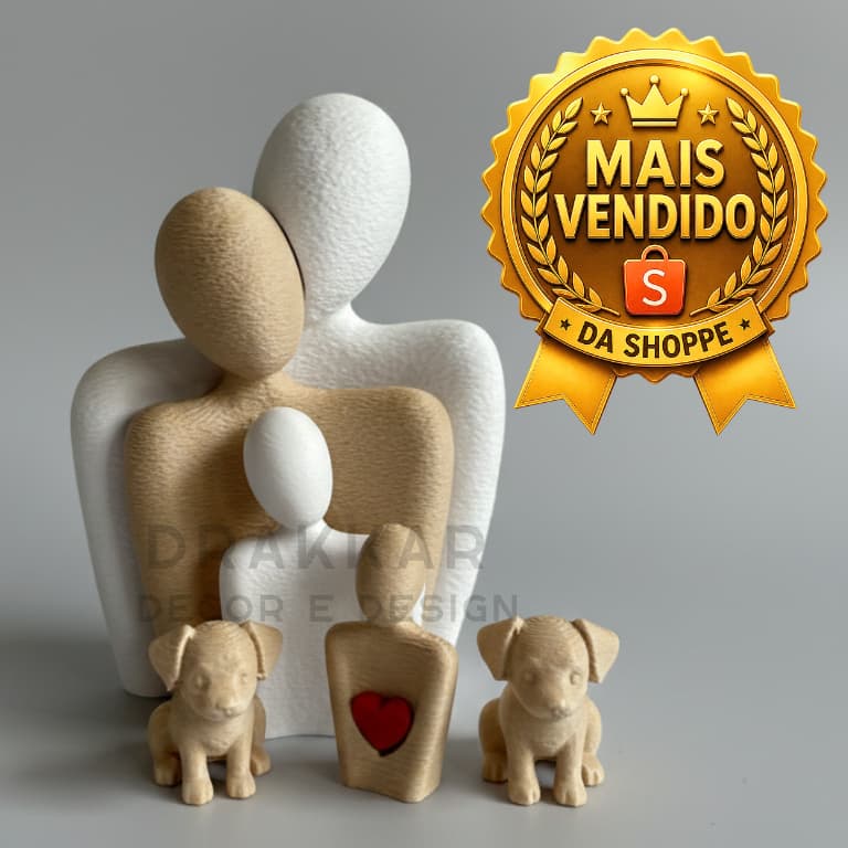 Escultura Decorativa Família – Símbolo de Amor e União