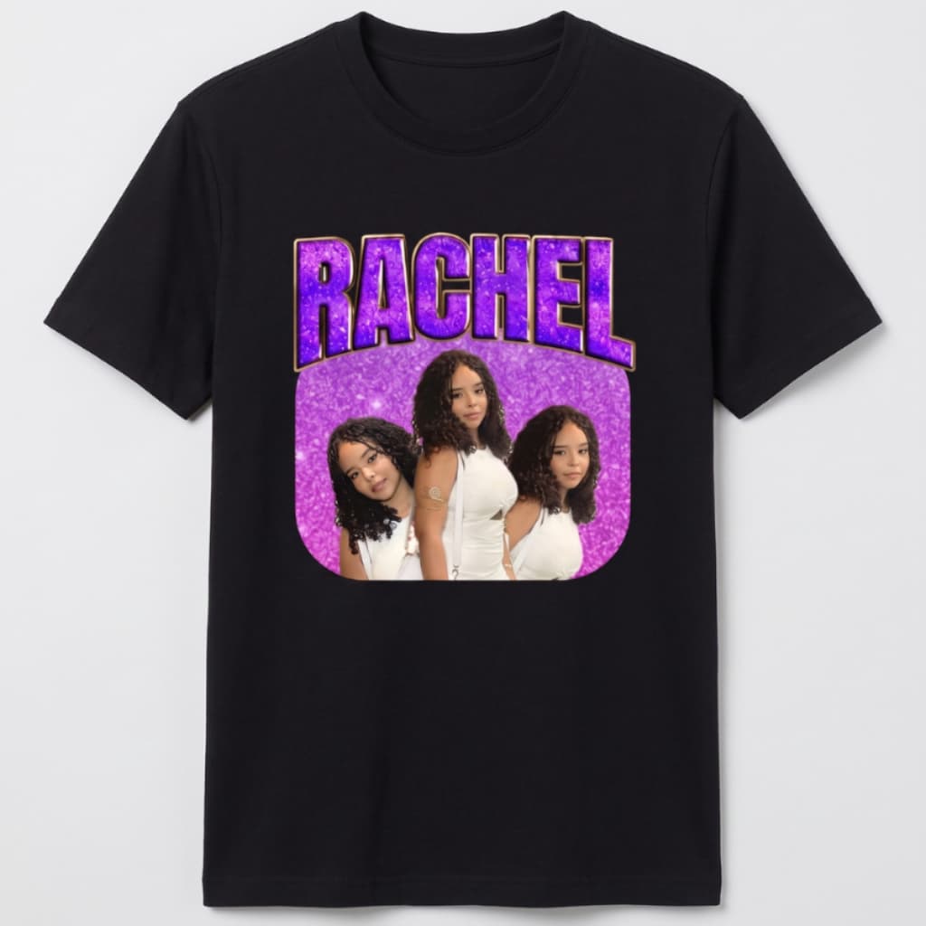 Camisas Camiseta Básica De Malha PP Personalizada Presente Amigos Casal Namorados Com Foto e Nome