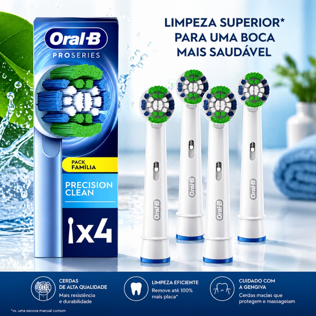 Refil Escova Elétrica  Precision Clean 4 Unidades - Oral-b