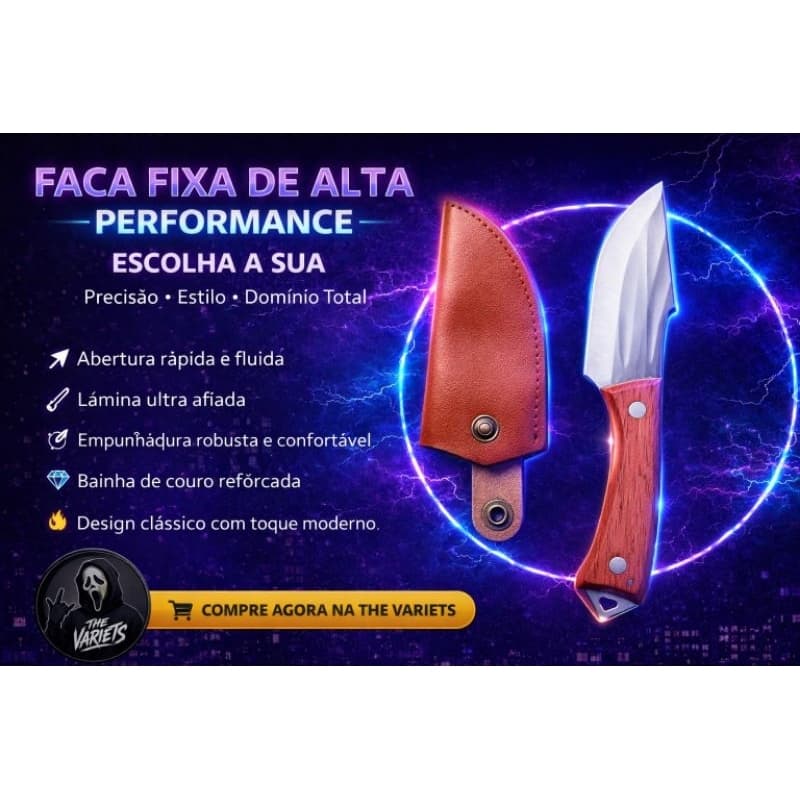 Faca Cutelo Forjado  Rustico Com Bainha