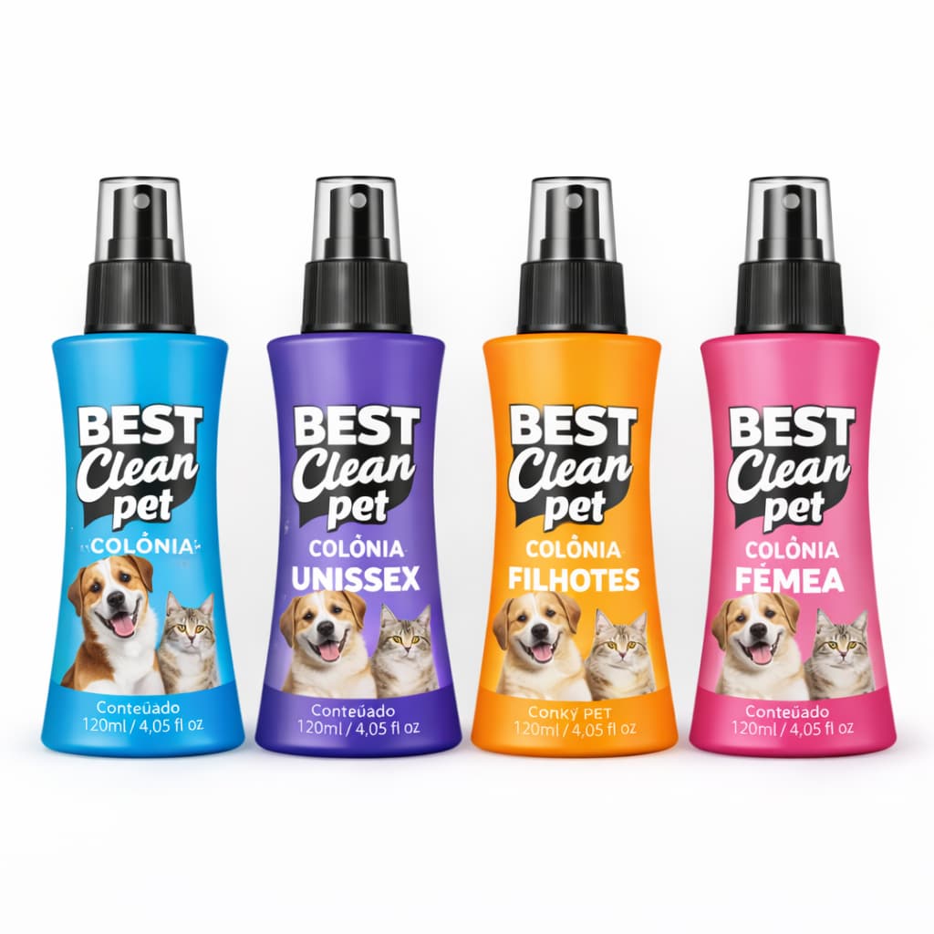 Perfume Colônia Pet Filhotes 120ml Perfume Suave Para Cães E Gatos