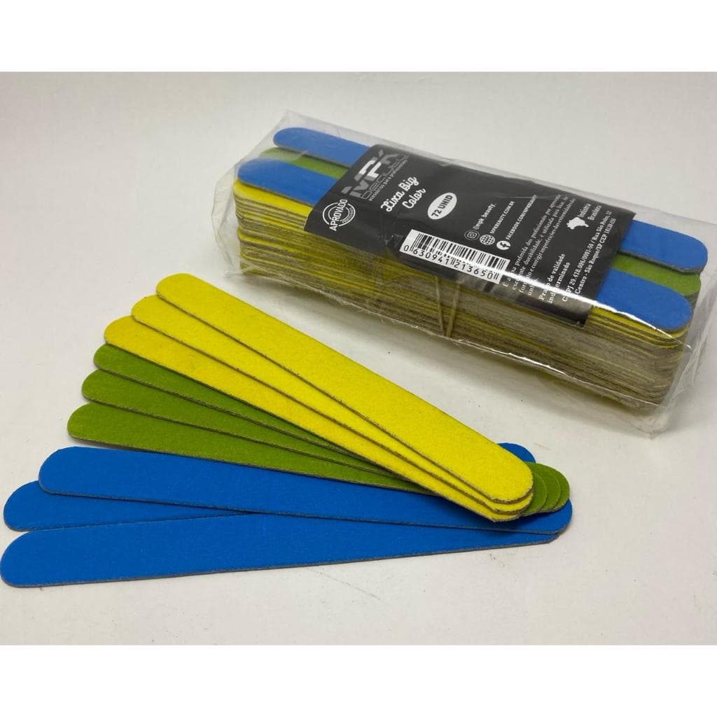 LIXA BIG COLORIDA 16 CM (PACOTE 72 UNIDADES) MPK BEAUTY
