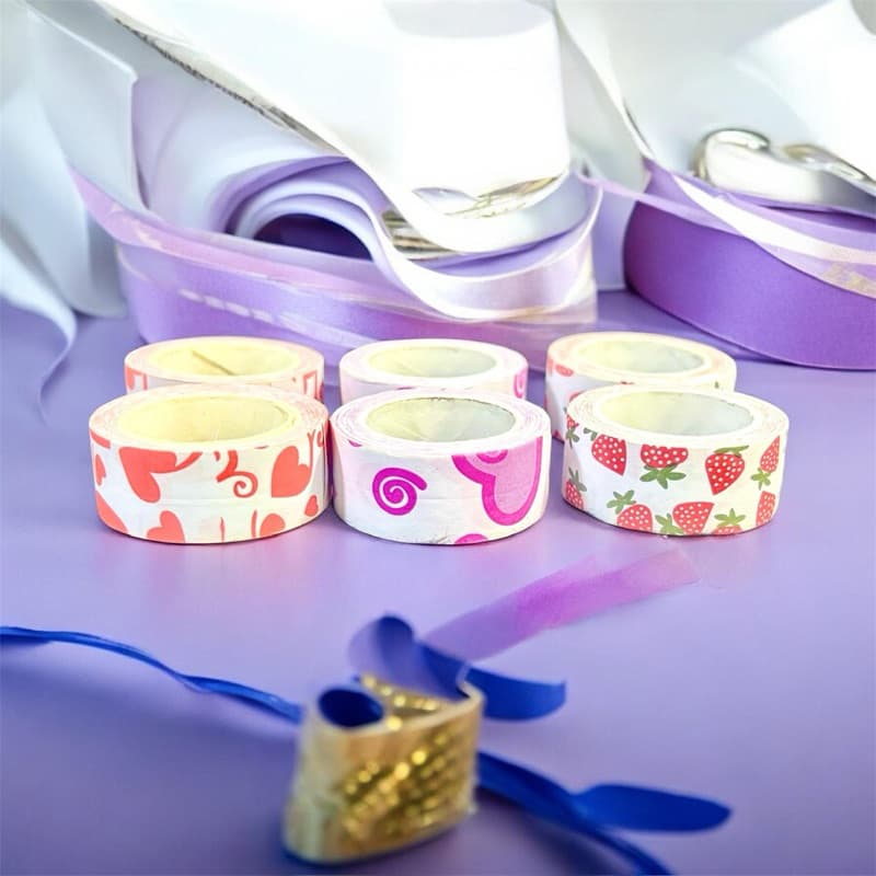 6 Fitas Adesiva Decorada Artesanato Estampas