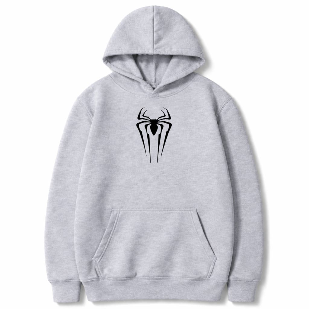 Blusa Moletom Frio Aranha Spider Unissex Macio Com Bolso e Capuz