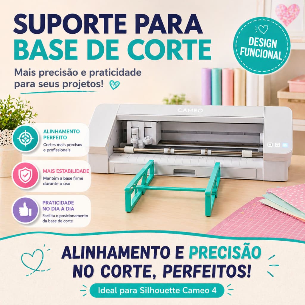 Suporte Base de Corte Silhouette Cameo 4 | Alinhamento Perfeito | Precisão no Corte