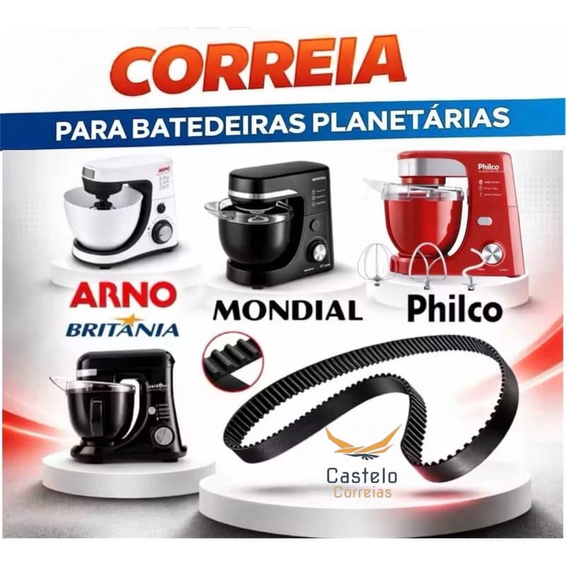 Borracha para Batedeira Planetária.