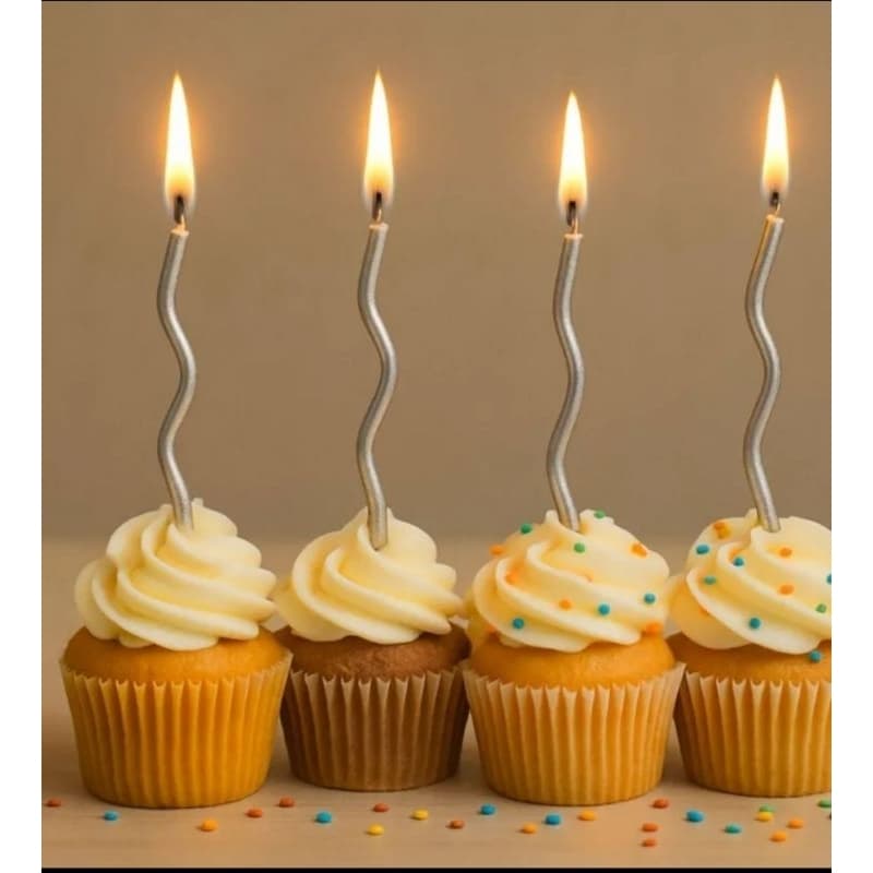 vela espiral aniversário pavio de algodão cartela '